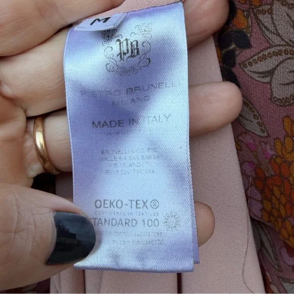 The Isabella Maternity Dress PIETRO BRUNELLI MATERNITY Medium Maxi Sheer Tie - Picture 5 of 7